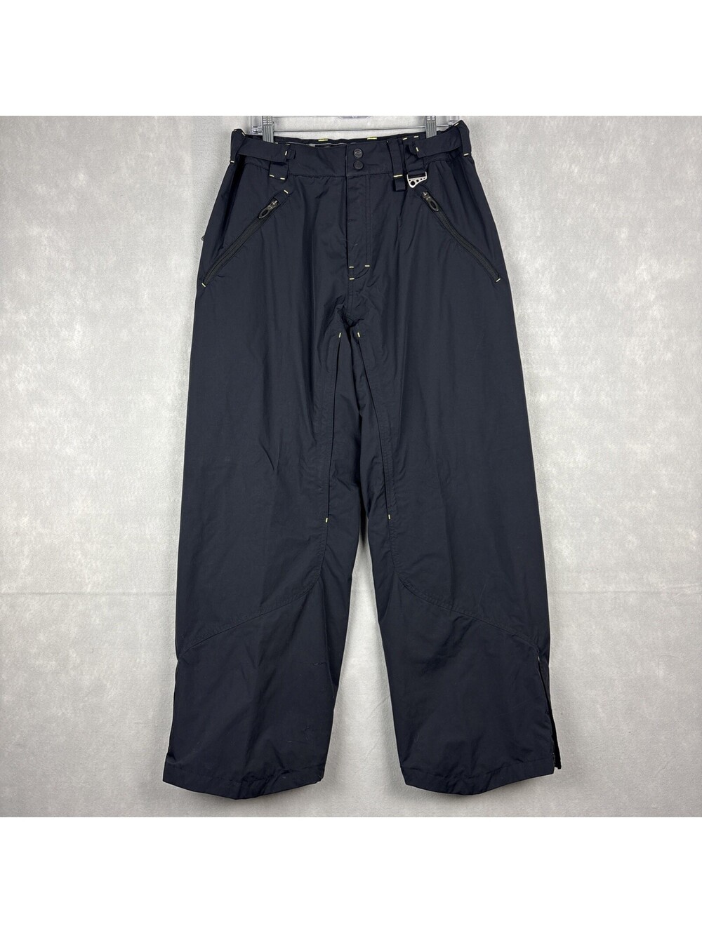 Vintage Oakley Software Ski Snow Pants Mens Medium Black Y2K Snowboarding Baggy